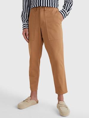 Tommy Hilfiger Utility Relaxed Fit Broek Heren Bruin | TH421NWZ