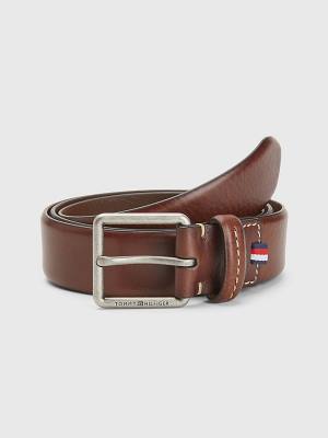 Tommy Hilfiger Vrijetijds Leren Essential Riemen Heren Zwart | TH073VSJ