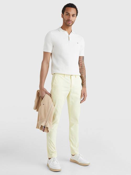 Tommy Hilfiger 1985 Essential Bleecker Slim Fit Chinos Broek Heren Geel | TH128LJD