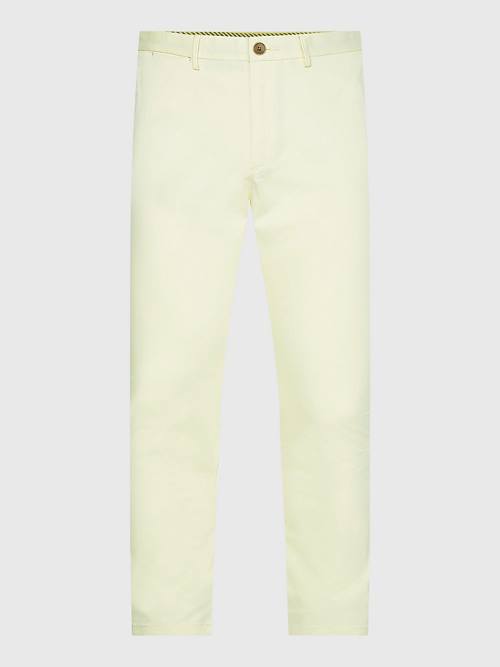 Tommy Hilfiger 1985 Essential Bleecker Slim Fit Chinos Broek Heren Geel | TH128LJD