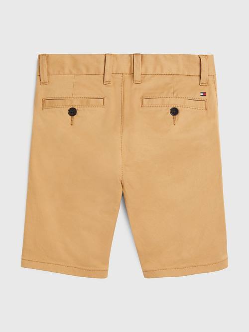 Tommy Hilfiger 1985 Essential Chino Shorts Broek Jongens Khaki | TH230MOX