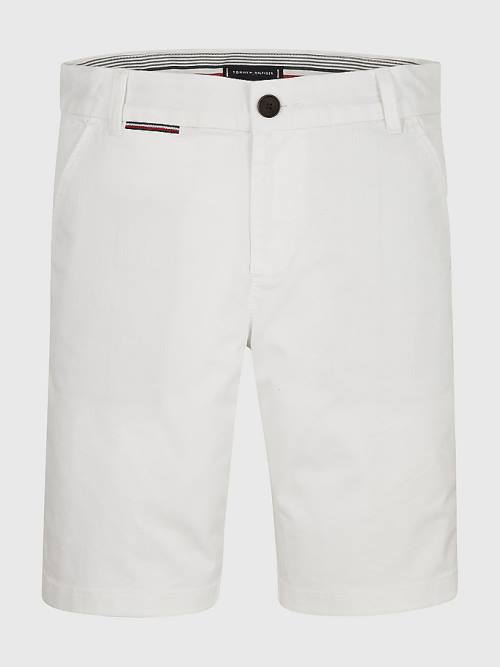 Tommy Hilfiger 1985 Essential Chino Shorts Broek Jongens Wit | TH682TIP