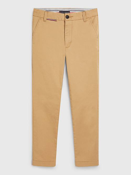 Tommy Hilfiger 1985 Essential Chinos Broek Jongens Khaki | TH431UNX