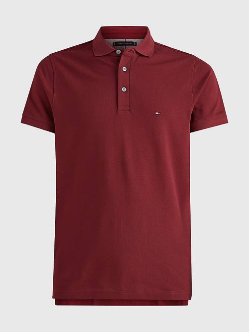 Tommy Hilfiger 1985 Essential Slim Fit Poloshirt Heren Rood | TH013ZQN