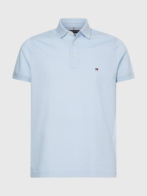 Tommy Hilfiger 1985 Essential Slim Fit Poloshirt Heren Blauw | TH284FYZ