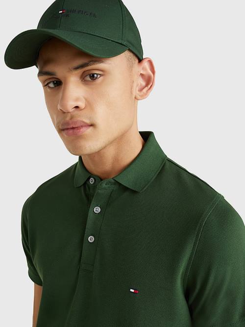 Tommy Hilfiger 1985 Essential Slim Fit Poloshirt Heren Groen | TH346WPA