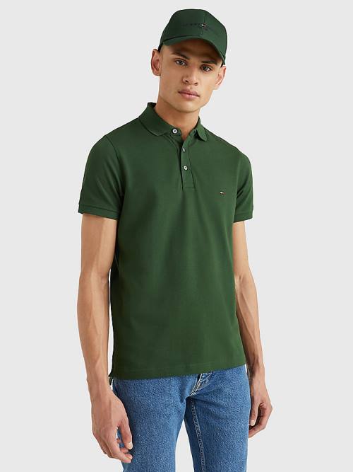 Tommy Hilfiger 1985 Essential Slim Fit Poloshirt Heren Groen | TH346WPA