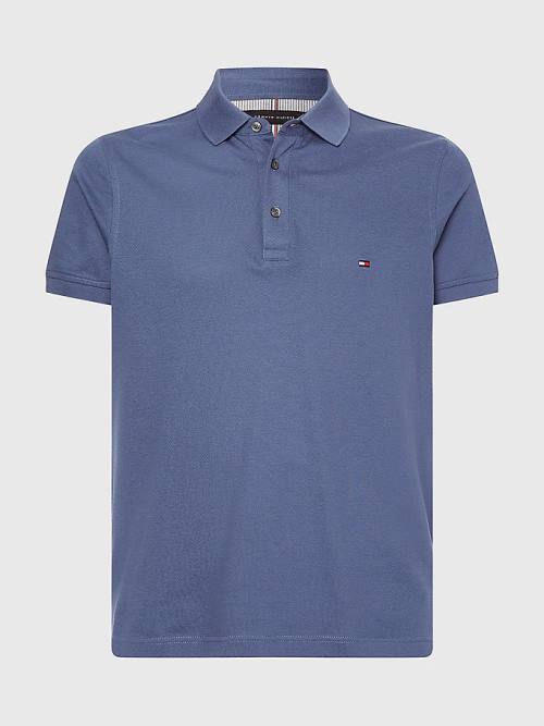 Tommy Hilfiger 1985 Essential Slim Fit Poloshirt Heren Blauw | TH395KPN