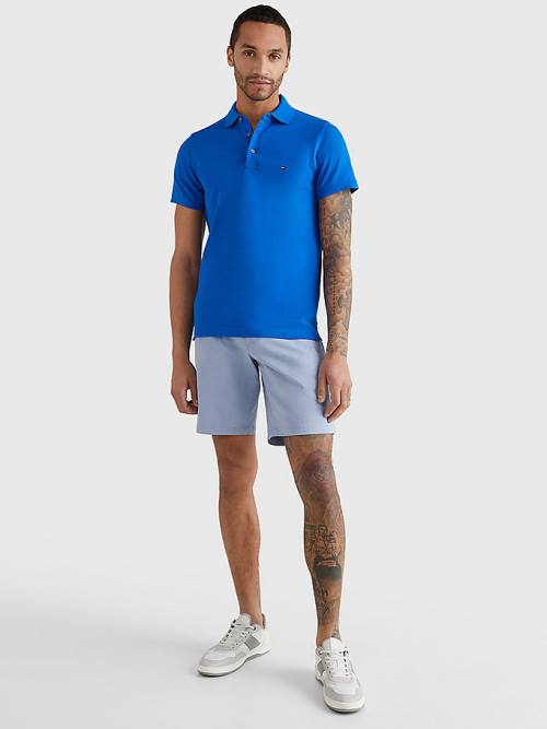 Tommy Hilfiger 1985 Essential Slim Fit Poloshirt Heren Blauw | TH597NDU