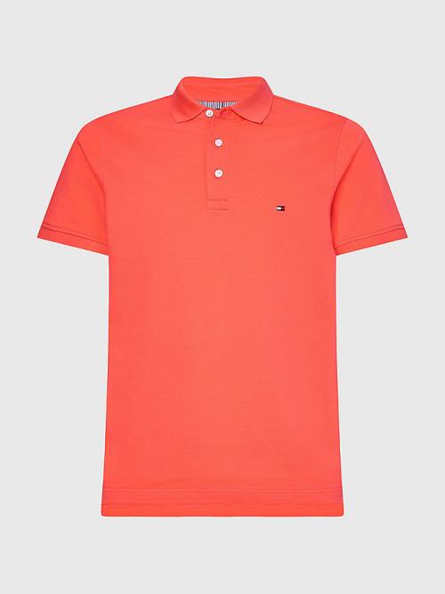 Tommy Hilfiger 1985 Essential Slim Fit Poloshirt Heren Rood | TH870TYU