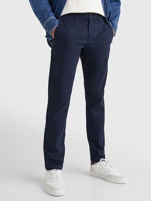 Tommy Hilfiger 1985 Essential Straight Chinos Broek Heren Blauw | TH071FEW