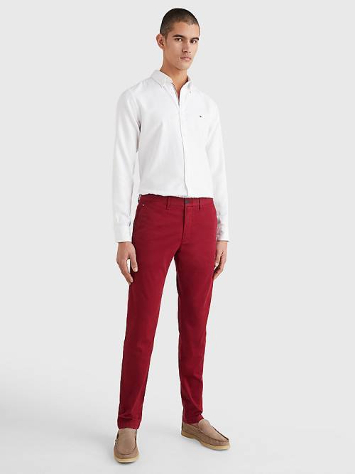 Tommy Hilfiger 1985 Essential Straight Chinos Broek Heren Rood | TH587GUI