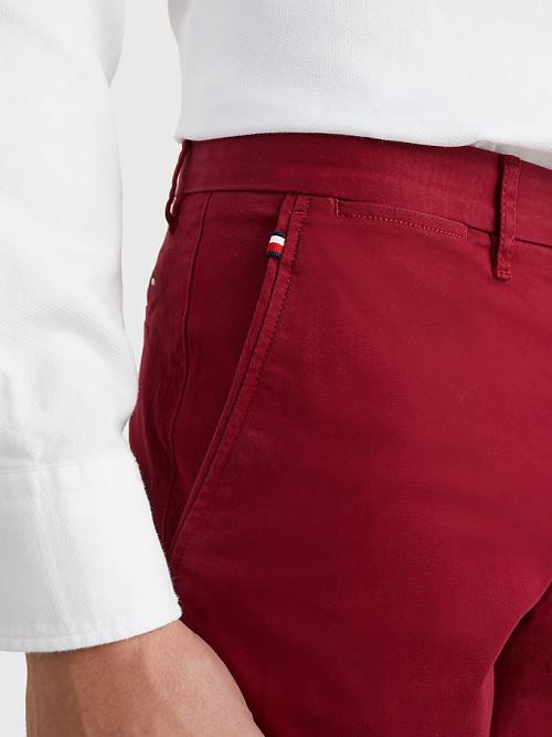 Tommy Hilfiger 1985 Essential Straight Chinos Broek Heren Rood | TH587GUI