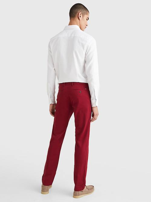 Tommy Hilfiger 1985 Essential Straight Chinos Broek Heren Rood | TH587GUI