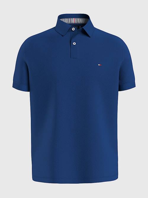 Tommy Hilfiger 1985 Essential TH Flex Poloshirt Heren Blauw | TH024PDG