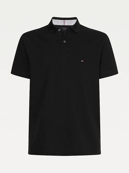 Tommy Hilfiger 1985 Essential TH Flex Poloshirt Heren Zwart | TH168IAE