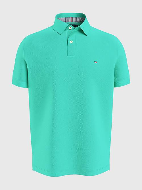 Tommy Hilfiger 1985 Essential TH Flex Poloshirt Heren Groen | TH251GPJ