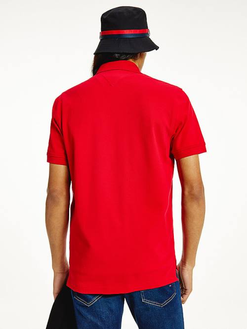 Tommy Hilfiger 1985 Essential TH Flex Poloshirt Heren Rood | TH271KPA