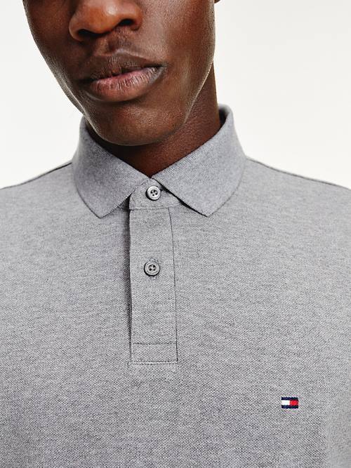 Tommy Hilfiger 1985 Essential TH Flex Poloshirt Heren Grijs | TH360XOC