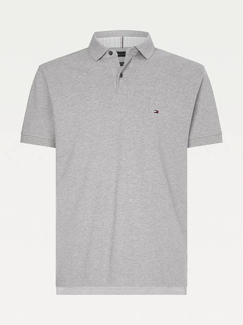 Tommy Hilfiger 1985 Essential TH Flex Poloshirt Heren Grijs | TH360XOC