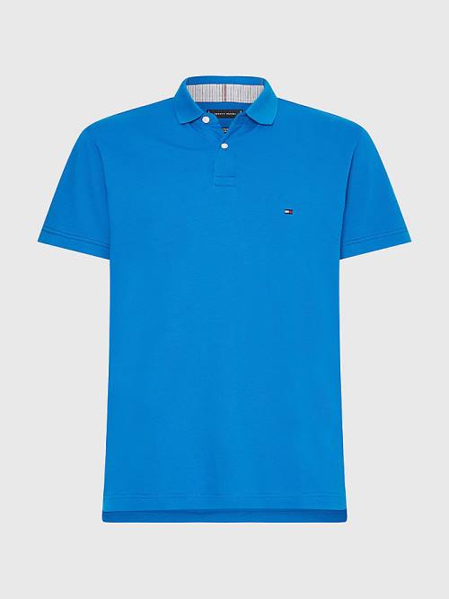 Tommy Hilfiger 1985 Essential TH Flex Poloshirt Heren Blauw | TH502APU