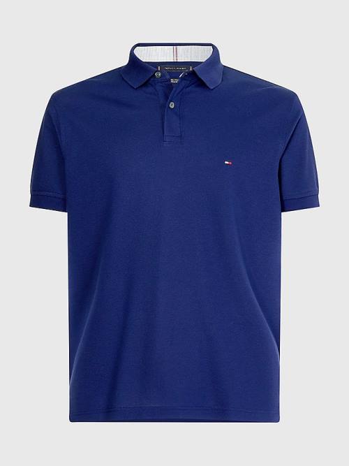 Tommy Hilfiger 1985 Essential TH Flex Poloshirt Heren Blauw | TH581NUW