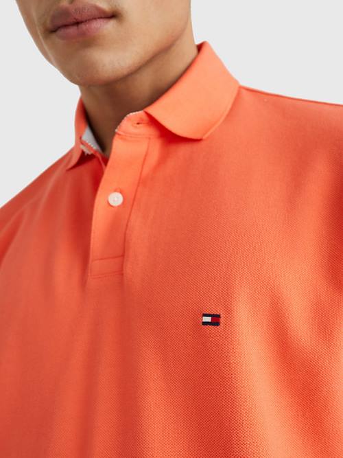 Tommy Hilfiger 1985 Essential TH Flex Poloshirt Heren Rood | TH607FAI