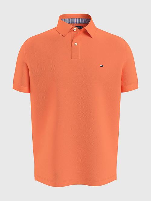 Tommy Hilfiger 1985 Essential TH Flex Poloshirt Heren Rood | TH607FAI