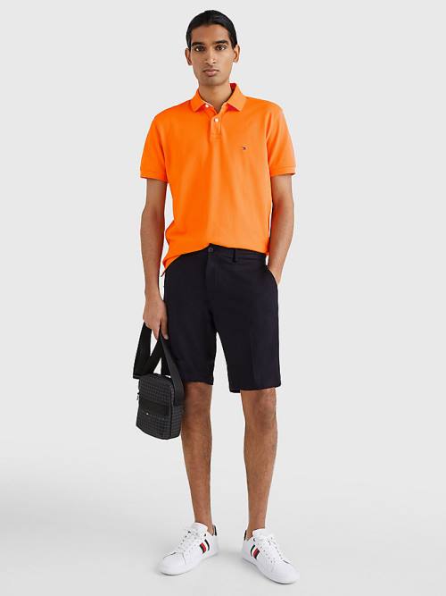 Tommy Hilfiger 1985 Essential TH Flex Poloshirt Heren Oranje | TH812CNA