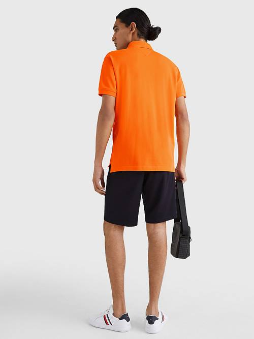 Tommy Hilfiger 1985 Essential TH Flex Poloshirt Heren Oranje | TH812CNA