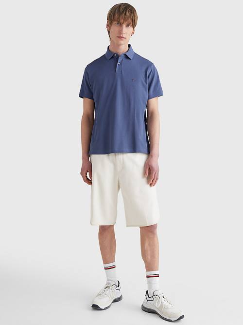 Tommy Hilfiger 1985 Essential TH Flex Poloshirt Heren Blauw | TH820TJQ