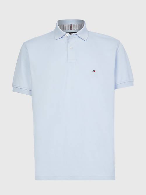 Tommy Hilfiger 1985 Essential TH Flex Poloshirt Heren Blauw | TH954PLS