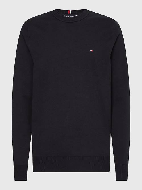 Tommy Hilfiger 1985 Essential TH Flex Sweatshirt Truien Heren Zwart | TH193OFL