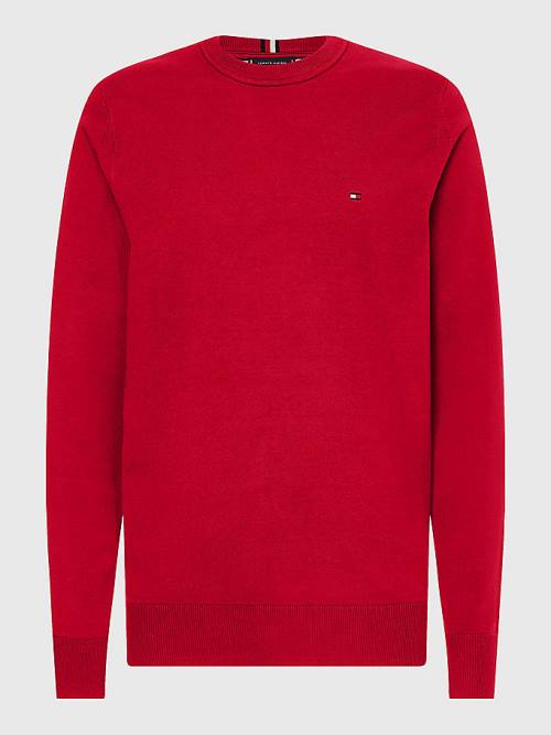 Tommy Hilfiger 1985 Essential TH Flex Sweatshirt Truien Heren Rood | TH196HTZ