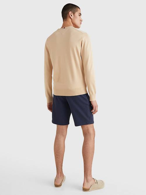 Tommy Hilfiger 1985 Essential TH Flex Sweatshirt Truien Heren Beige | TH387XBF