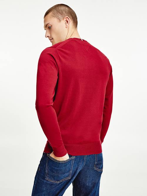 Tommy Hilfiger 1985 Essential TH Flex Sweatshirt Truien Heren Rood | TH540KTG