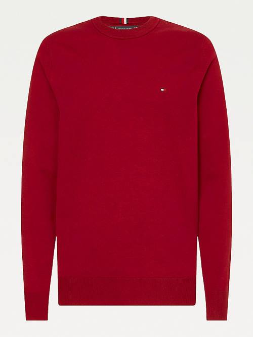 Tommy Hilfiger 1985 Essential TH Flex Sweatshirt Truien Heren Rood | TH540KTG