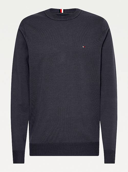 Tommy Hilfiger 1985 Essential TH Flex Sweatshirt Truien Heren Grijs | TH613OUH