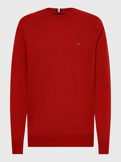 Tommy Hilfiger 1985 Essential TH Flex Sweatshirt Truien Heren Rood | TH875FWR