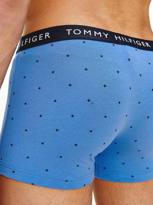 Tommy Hilfiger 3-Pack Essential Recycled Katoenen Trunks Ondergoed Heren Blauw | TH973XAP