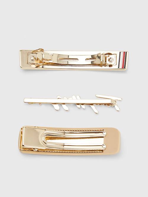 Tommy Hilfiger 3-Pack Iconic Hair Clips Hoeden Dames Blauw | TH472ZYP