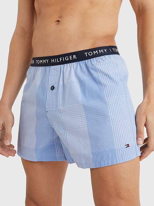 Tommy Hilfiger 3-Pack Logo Waistband Button Fly Boxers Ondergoed Heren Groen | TH350NKO