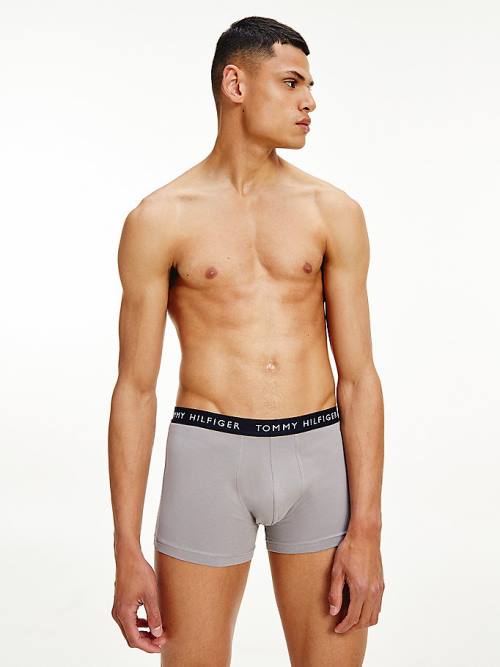 Tommy Hilfiger 3-Pack Logo Waistband Trunks Ondergoed Heren Bruin | TH190DWO