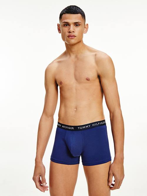 Tommy Hilfiger 3-Pack Logo Waistband Trunks Ondergoed Heren Bruin | TH190DWO