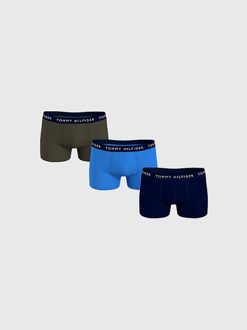 Tommy Hilfiger 3-Pack Logo Waistband Trunks Ondergoed Heren Paars | TH416XMT