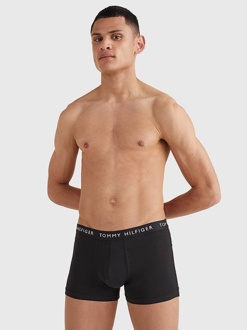 Tommy Hilfiger 3-Pack Logo Waistband Trunks Ondergoed Heren Geel | TH632HJS