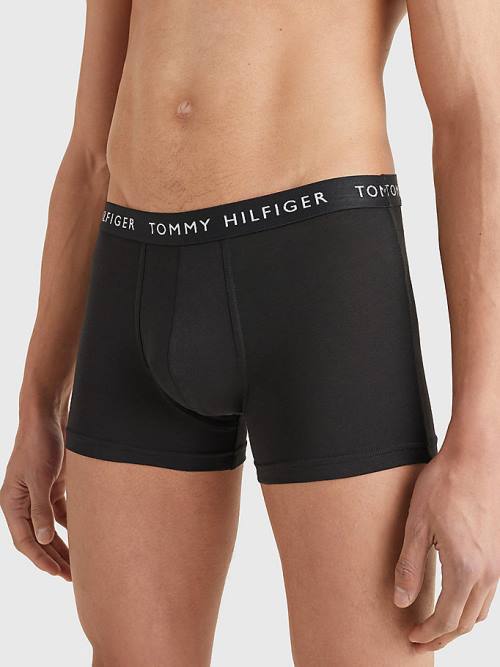 Tommy Hilfiger 3-Pack Logo Waistband Trunks Ondergoed Heren Geel | TH632HJS