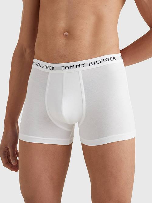 Tommy Hilfiger 3-Pack Logo Waistband Trunks Ondergoed Heren Geel | TH632HJS