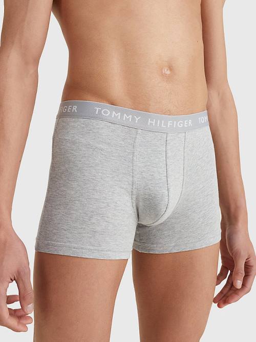 Tommy Hilfiger 3-Pack Logo Waistband Trunks Ondergoed Heren Geel | TH632HJS