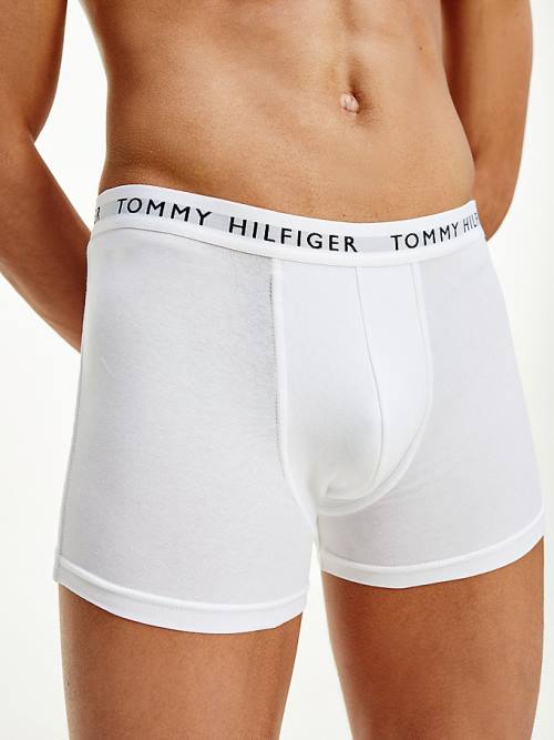 Tommy Hilfiger 3-Pack Logo Waistband Trunks Ondergoed Heren Roze | TH724GIV